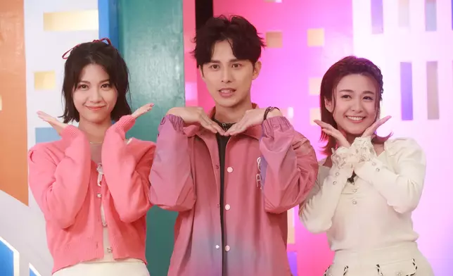 「笑容滿Fun隊」有陳曉華（左起）、何廣沛及江嘉敏。