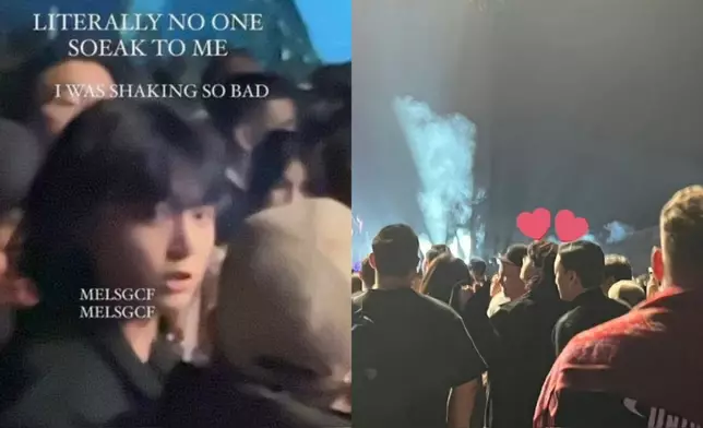 柾國被發現在Coachella台下（網上圖片）