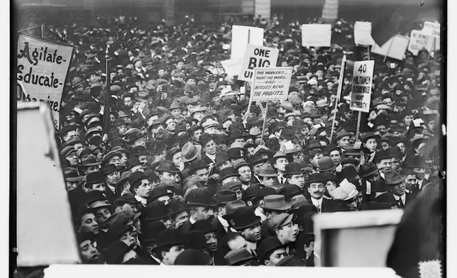 1912年5月1日美國紐約勞工自發紀念五一勞動節。(網上圖片)
