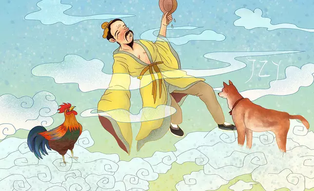 一人得道，雞犬升天示意圖。(網上圖片)