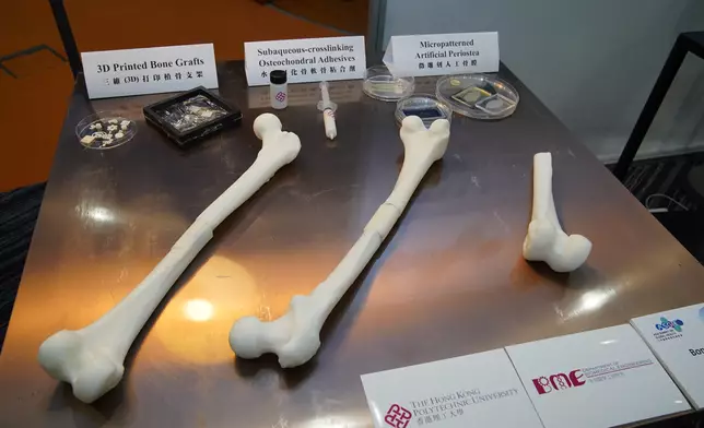 Bonejoy 團隊研發了仿天然骨光交聯納米複合材料（BPN），能夠模擬自然骨骼結構。