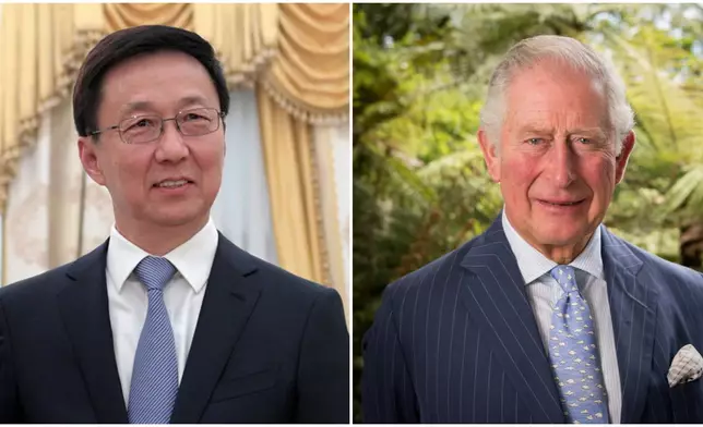 國家副主席韓正將出席英王查理斯三世加冕儀式。