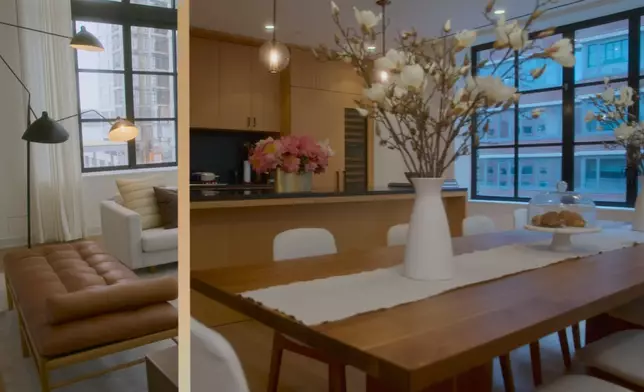 Dorothy在紐約入住的屋企，高樓層俯瞰市景。