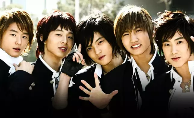 2003年以5人團出道的東方神起（網上圖片）