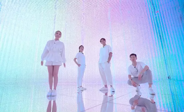 之後佢哋去咗體驗沉浸式藝術，科技加上藝術，打卡就啱晒！