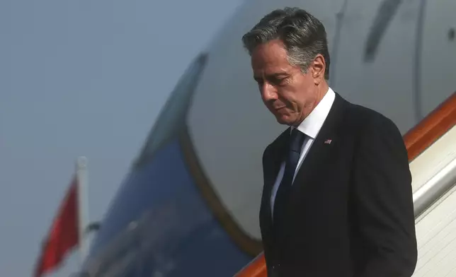 美國國務卿布林肯早上抵達北京