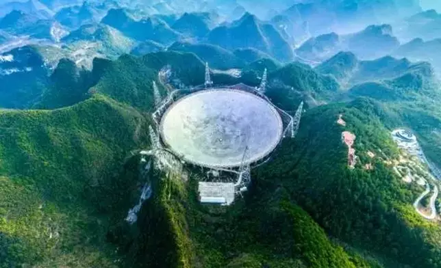 中國天眼是是目前世界第一大的填充口徑（即全口徑均有反射面的）無線電望遠鏡。