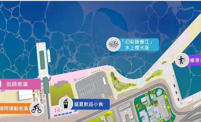 嘉年華於灣仔海濱一帶舉行（旅發局圖片）