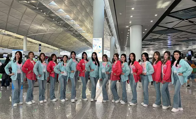 今屆香港小姐佳麗之一11號周婷，臨時甩底沒有隨一眾佳麗往越南拍外景。（本網記者攝）