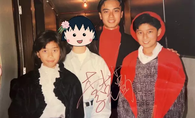 彭秀慧在IG分享中學時期跟李克勤的合照，同框還有1998年香港小姐季軍吳文忻。