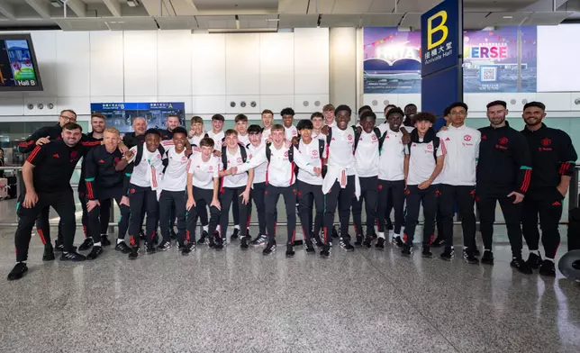 曼聯U16青年隊昨日 (8月6日) 到港，展開一星期的文化及足球交流活動。
