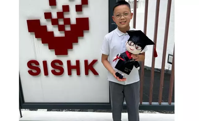 姚瑩瑩的兒子Evan就讀新加坡國際學校。