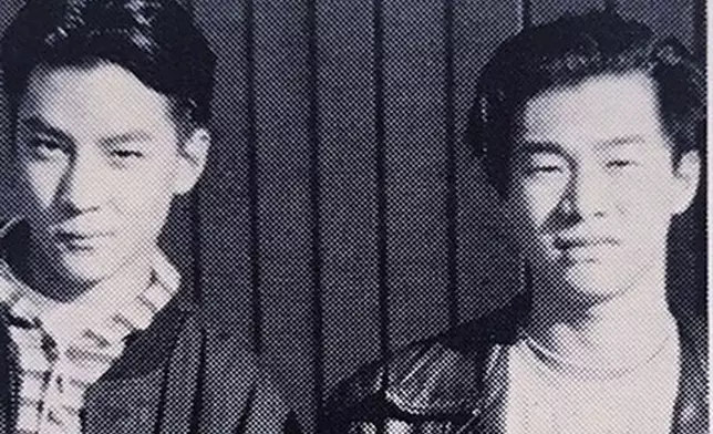 中學時期的吳彥祖已長得很英俊。