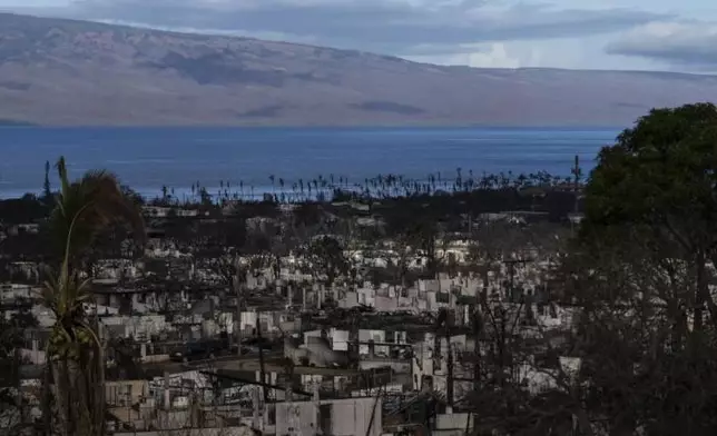 山火重創毛伊島旅遊勝地拉海納。AP圖片