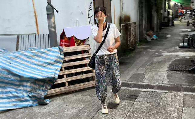 「口罩女」企圖追趕事主，事主慶幸成功逃離。（「大埔人大埔谷」FB圖片）