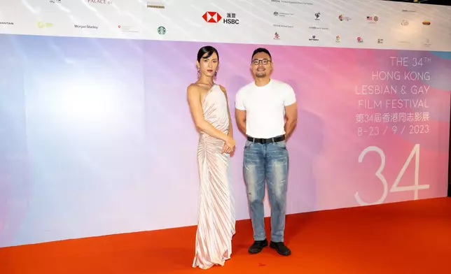 榮獲2022年釜山國際電影節Watcha獎的《孔雀皇后》， 導演與主角亦訪港出席第34屆香港同志影展開幕典禮和座談會（HKLGFF提供圖片）