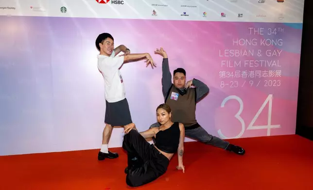 本地嘉賓亦即場大擺Waacking舞蹈甫士（HKLGFF提供圖片）