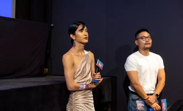 卞聖彬及崔海晙亦有參加電影專題座談會，即場與觀眾互動（HKLGFF提供圖片）