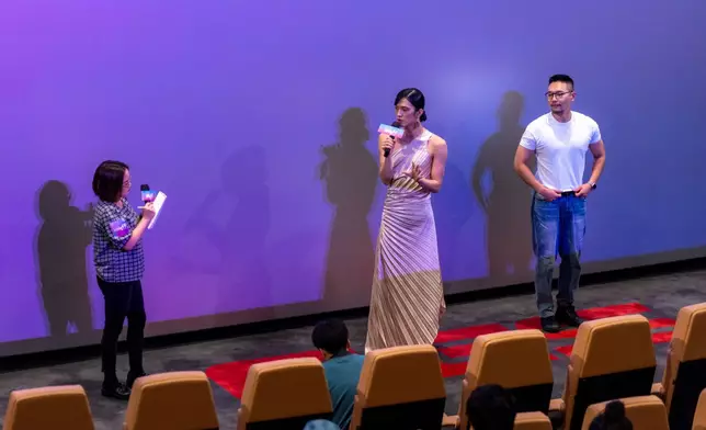 卞聖彬及崔海晙亦有參加電影專題座談會，即場與觀眾互動（HKLGFF提供圖片）