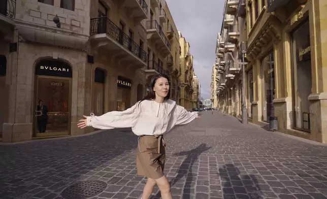 黃翠如所在的貝魯特名店街，因為經濟蕭條遊人欠奉。