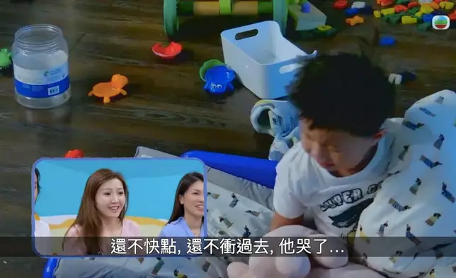 搏啜一扭計，Jinny就好緊張，呢位媽咪真係肉緊到哩。