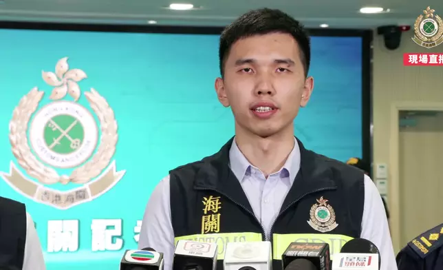 海關調查主任吳朗譽。（海關Facebook）