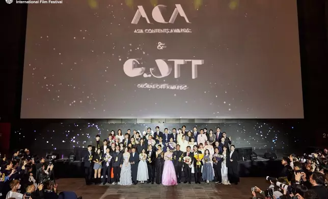 亞洲內容及全球OTT大獎10月8日晚舉行（BIFF Twitter圖片）
