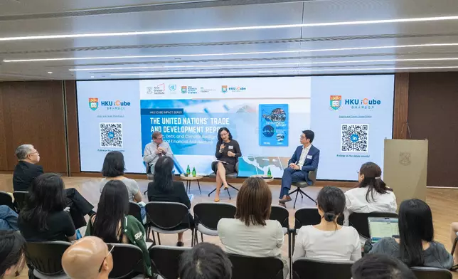 港大經管學院辦香港大學創立方Impact系列，邀請來自聯合國的專家做專題演講嘉賓。