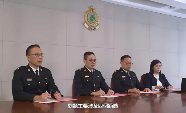 遴選面試歷時約30分鐘，以中英文進行。香港海關FB影片截圖