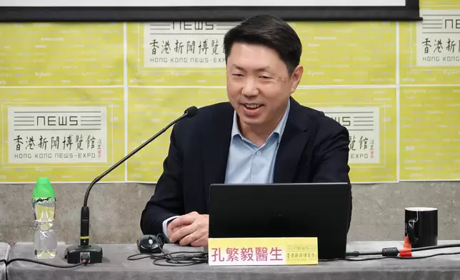 孔繁毅教授表示，新冠及流感高峰將梅花間竹出現 (新聞博覽館圖片)