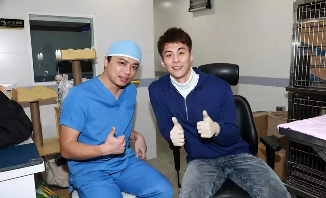 Van與朱鑑然拍攝時相當投契！