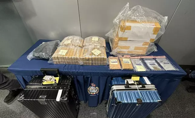 警方檢獲懷疑海洛英及約懷疑大麻花，總市值共約1100萬元 (警方圖片)