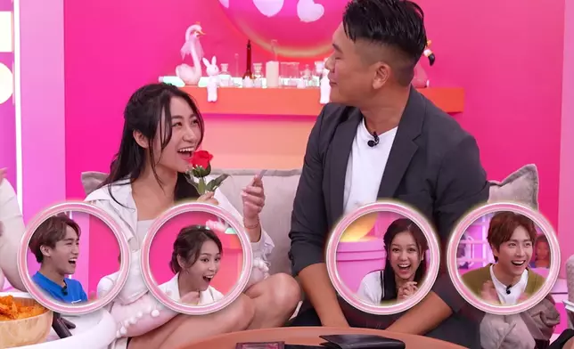 Jojo收到變出來的花喜出望外。