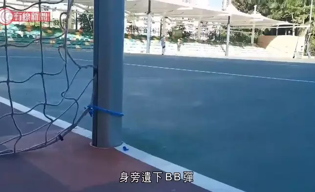 事發在何文田公園足球場。有線新聞影片截圖