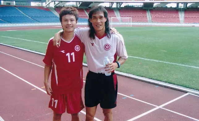 安仔代表香港足球青年代表比賽的照片