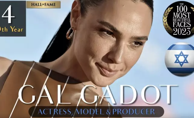 而《神奇女俠》以色列女星姬嘉鐸（Gal Gadot）排第4位。