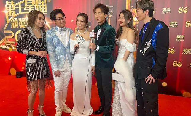 曹敏寶表示得獎感言應該是要給幕後的工作人員、製作單位（本網記者攝）