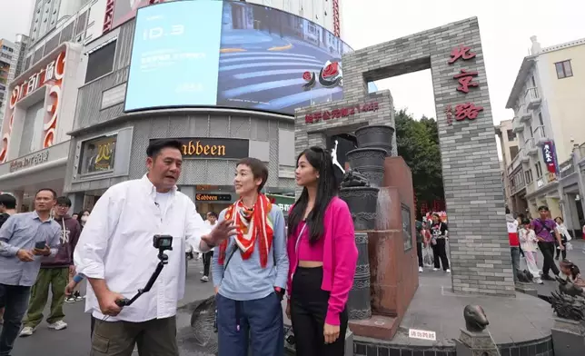 遊客必到的北京路步行街。