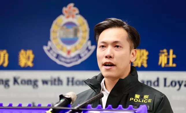 大埔警區刑事調查隊第五隊主管督察黃永灝。