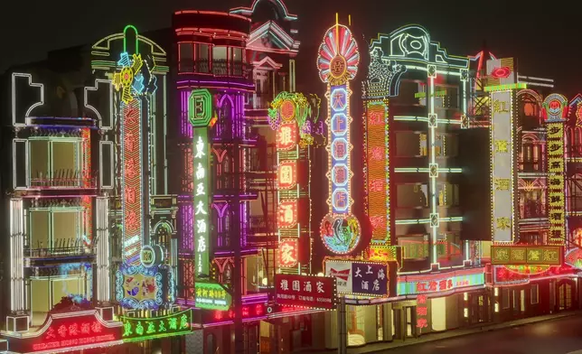 劇中咁繁華嘅黃河路，係由實景加電腦特效配合打造而成。