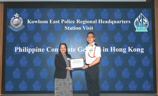 警方感謝駐港菲律賓總領事Ms. Germinia V. Aguilar-Usudan支持及出席這次活動。