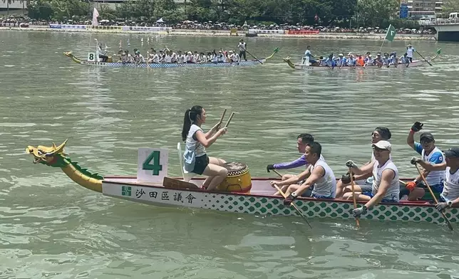 沙田龍舟賽。(區議員姚嘉俊FB圖片)