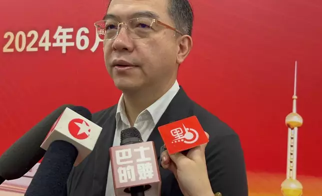 上海市文旅局金雷副局長 (巴士的報記者攝)