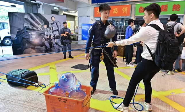 警隊舉辦警察招募．體驗日。 政府新聞處圖片