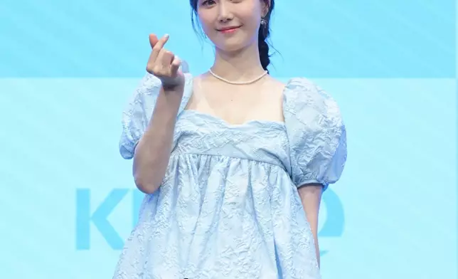 李裕英穿著寬鬆的連身裙來遮孕肚（KBS Drama FB圖片）