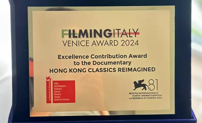 FILMING ITALY VENICE AWARD 2024《傑出貢獻紀錄片》獎項