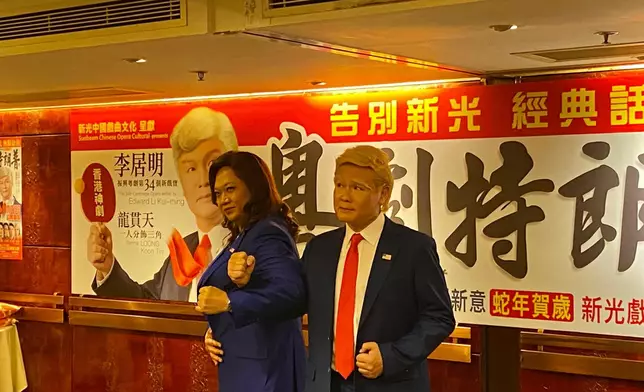 陳鴻進（左）及龍貫天（右）再合作演粵劇。