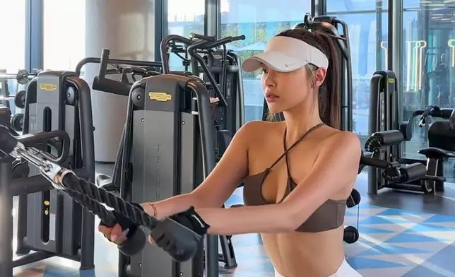 貼出多張運動打卡相