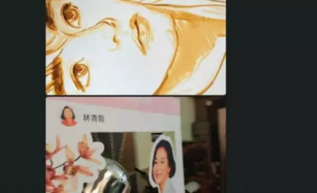 獲青霞即時電話連線。