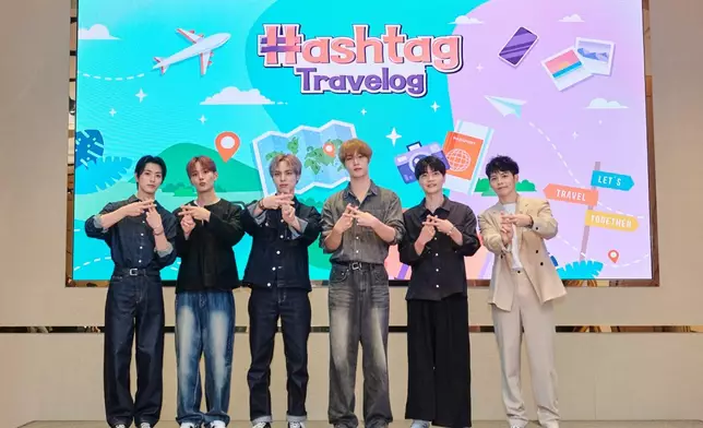 《Hashtag Travelog》主持CIX、許佳麟及盛天俊（CJ ENM提供圖片）